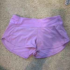 SOLD Lululemon Purple Speed Shorts Size 4